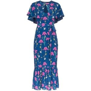 Borgo de Nor margarita blue cape dress uk 8/ us 4